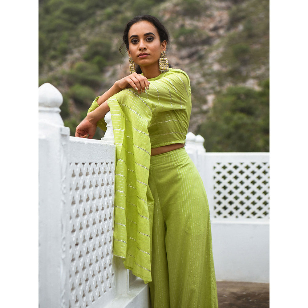 Gulaal Kashin Green Co-Ord (Set of 2)