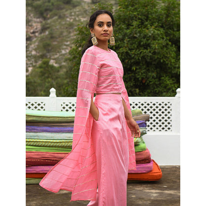 Gulaal Kaarik Pink Co-Ord (Set of 2)
