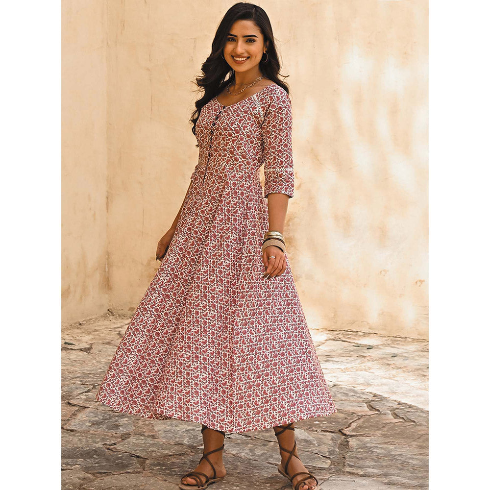 Gulaal Peony Fit and Flare Maxi Dress