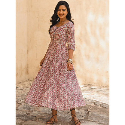 Gulaal Peony Fit and Flare Maxi Dress