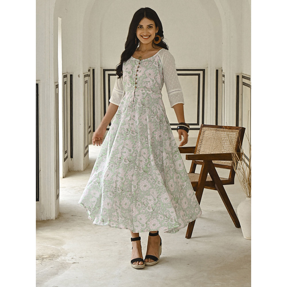 Gulaal Tropical Fit & Flare Dress