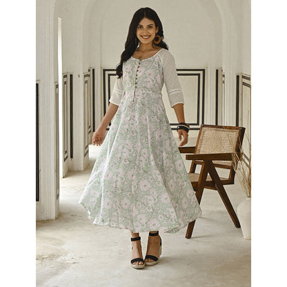 Gulaal Tropical Fit & Flare Dress