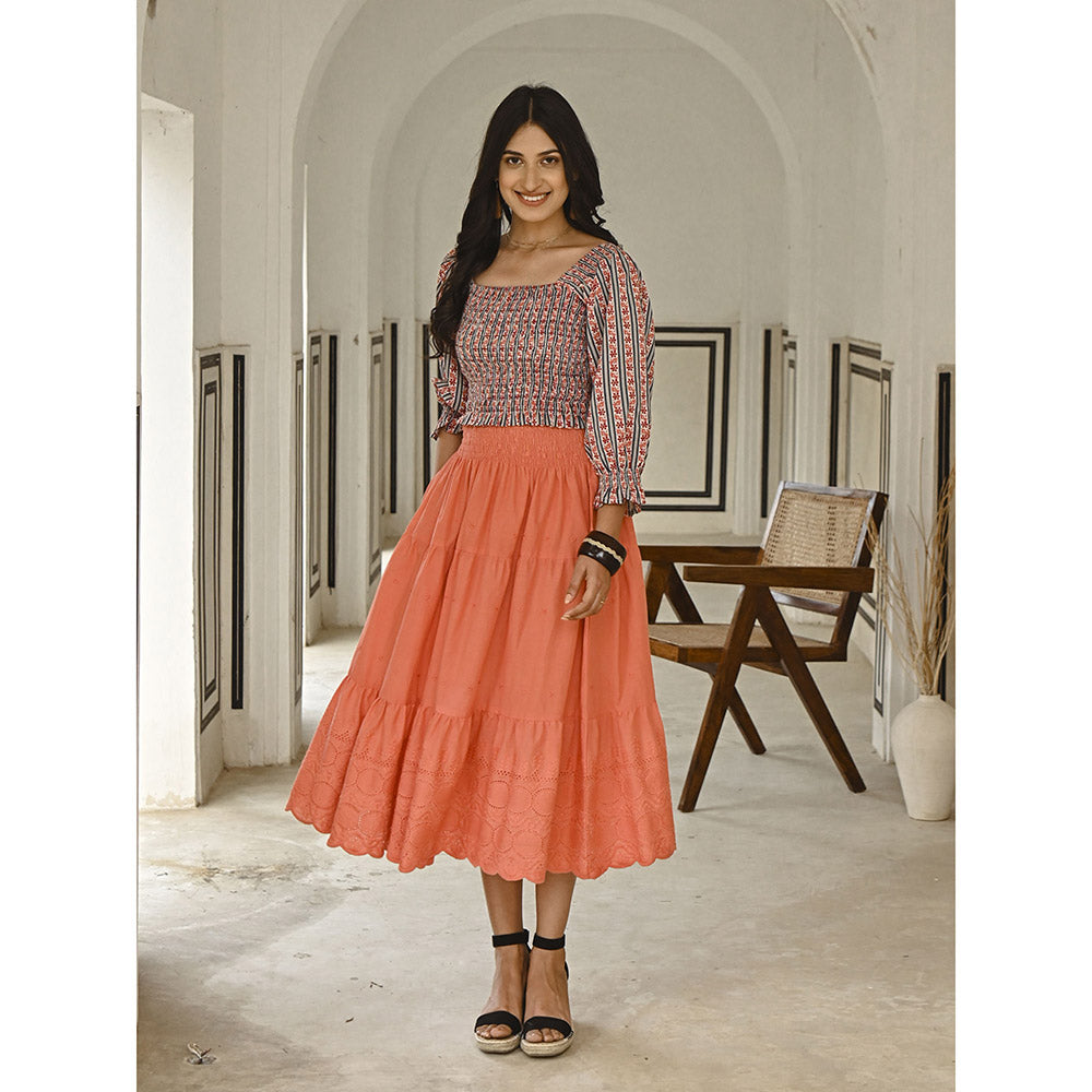 Gulaal Vine Crop Top -Skirt (Set of 2)
