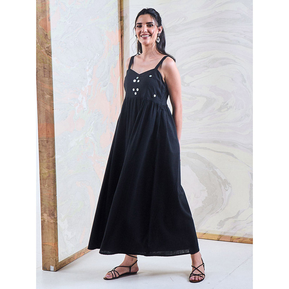 Gulaal Black Embroidered Dress
