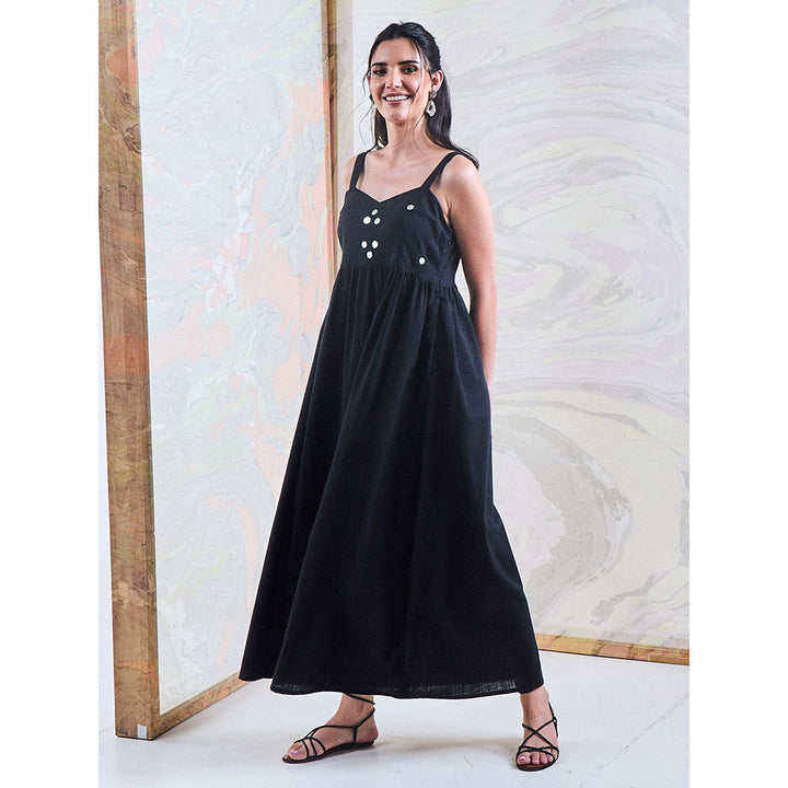 Gulaal Black Embroidered Dress