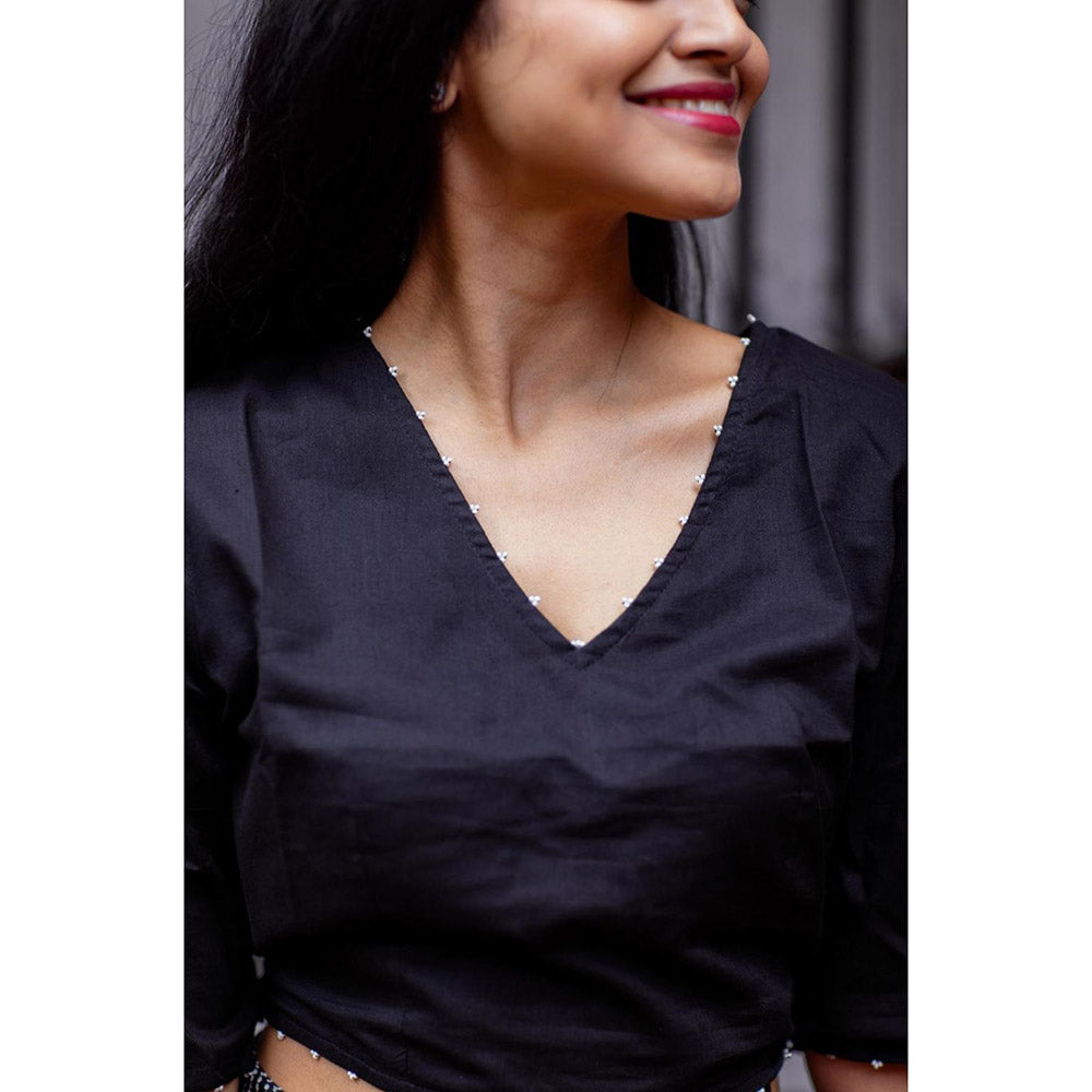 Gulaal Black Bandhani Cotton Skirt