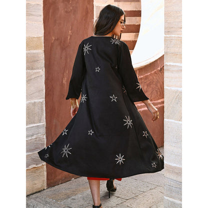 Gulaal Kashvi Star Black Sequin Jacket