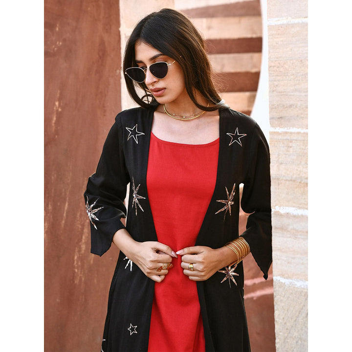 Gulaal Kashvi Star Black Sequin Jacket