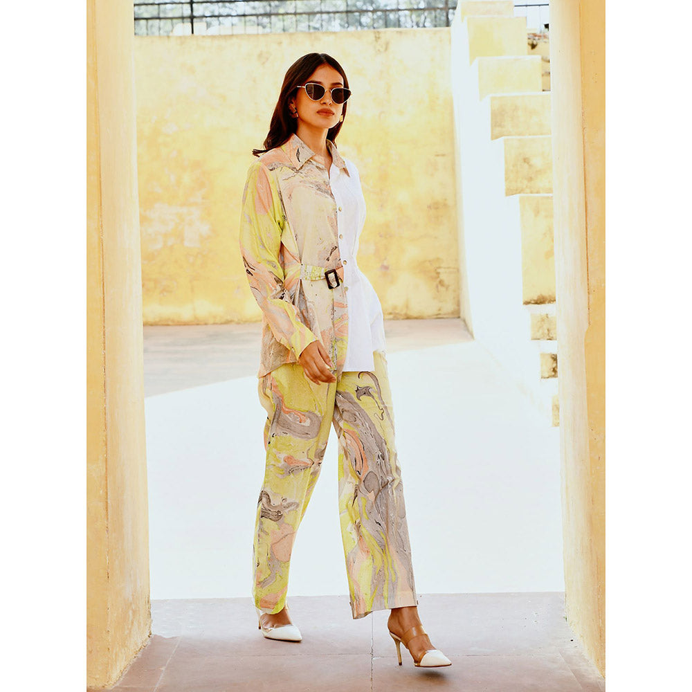 Gulaal White Mirage Co-Ord (Set of 2)