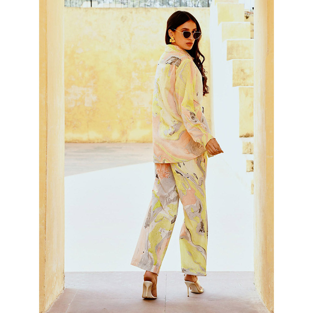 Gulaal White Mirage Co-Ord (Set of 2)