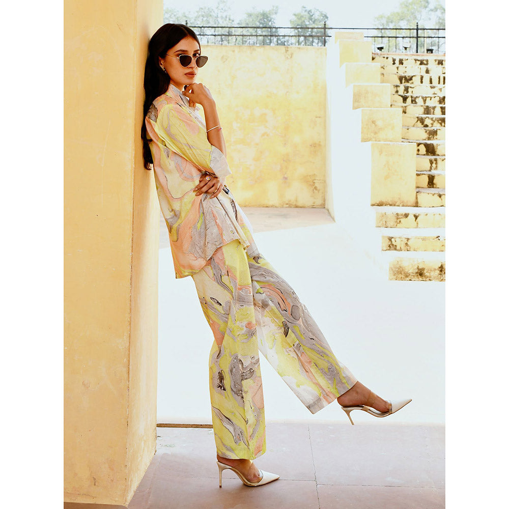 Gulaal White Mirage Co-Ord (Set of 2)