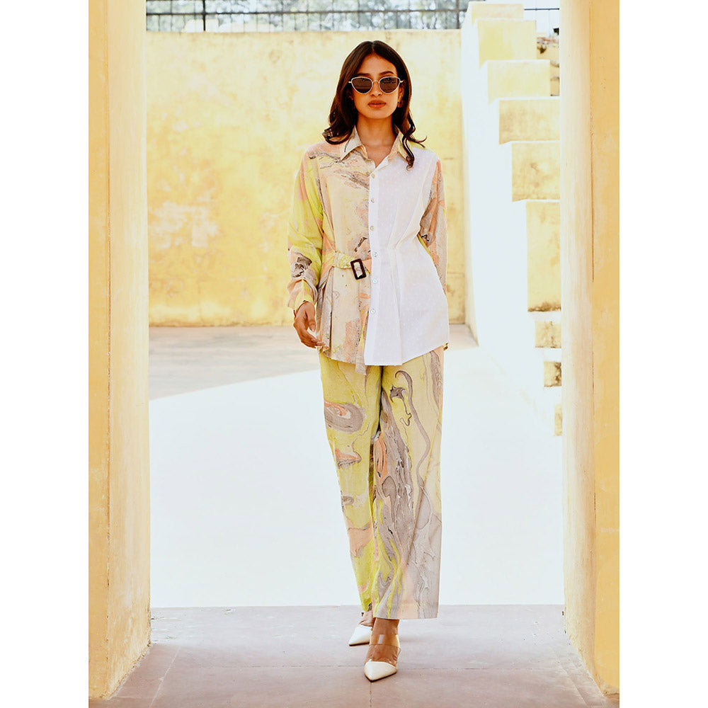 Gulaal White Mirage Co-Ord (Set of 2)