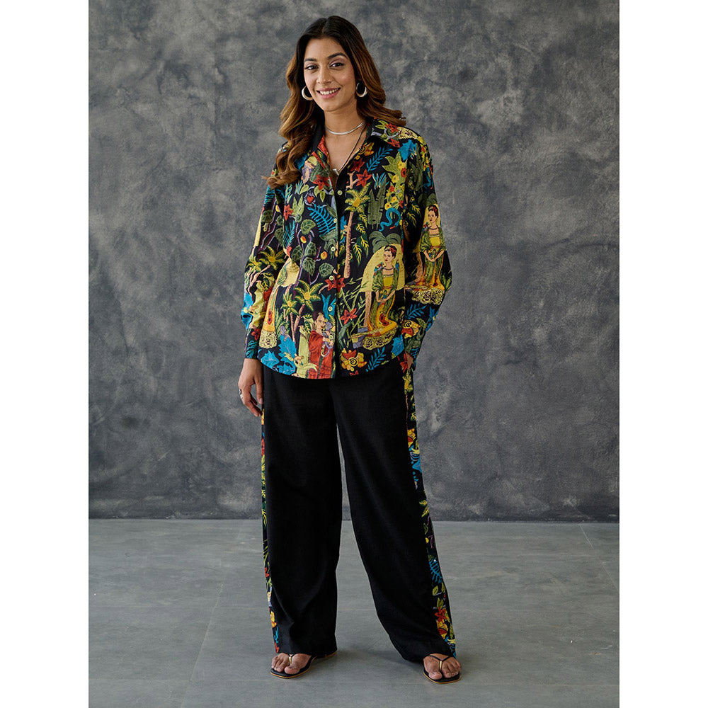 Gulaal Frida Black Printed Co-Ord (Set of 2)