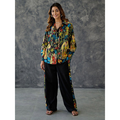 Gulaal Frida Black Printed Co-Ord (Set of 2)