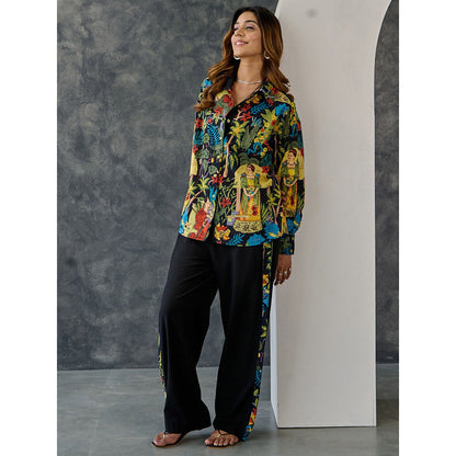 Gulaal Frida Black Printed Co-Ord (Set of 2)