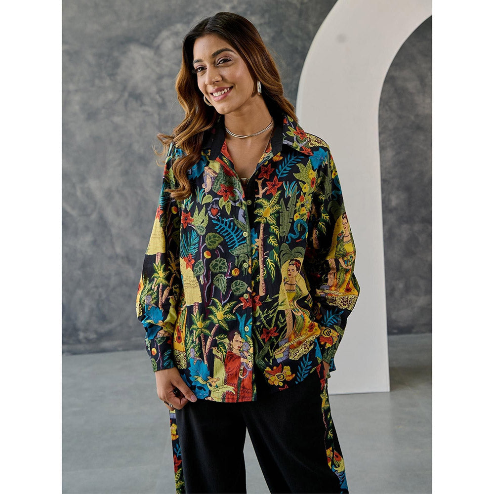 Gulaal Frida Black Printed Co-Ord (Set of 2)