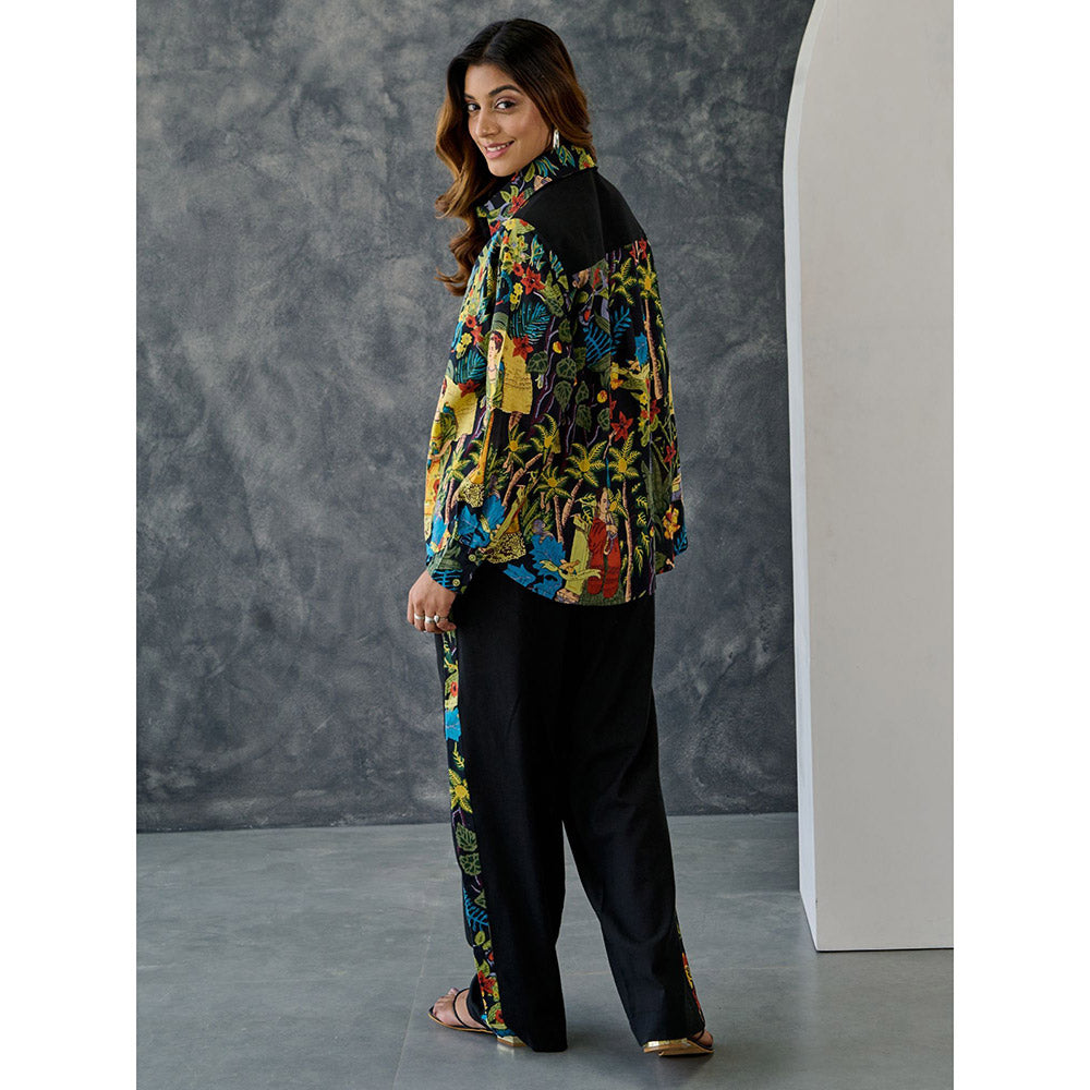 Gulaal Frida Black Printed Co-Ord (Set of 2)