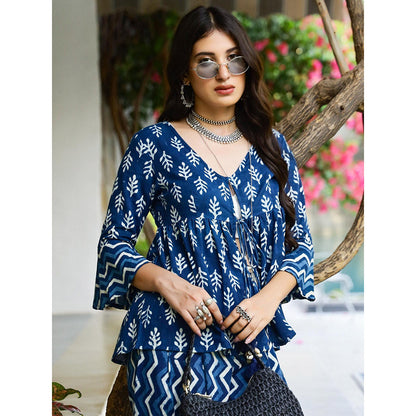 Gulaal Indigo Dabu Print Birch Co-Ord (Set of 2)