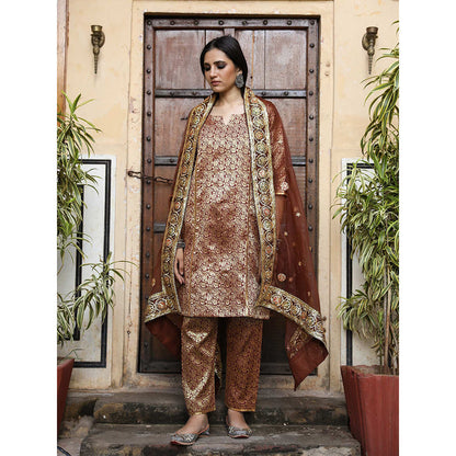 Gulabo Jaipur Abeer Brown (Set of 3)