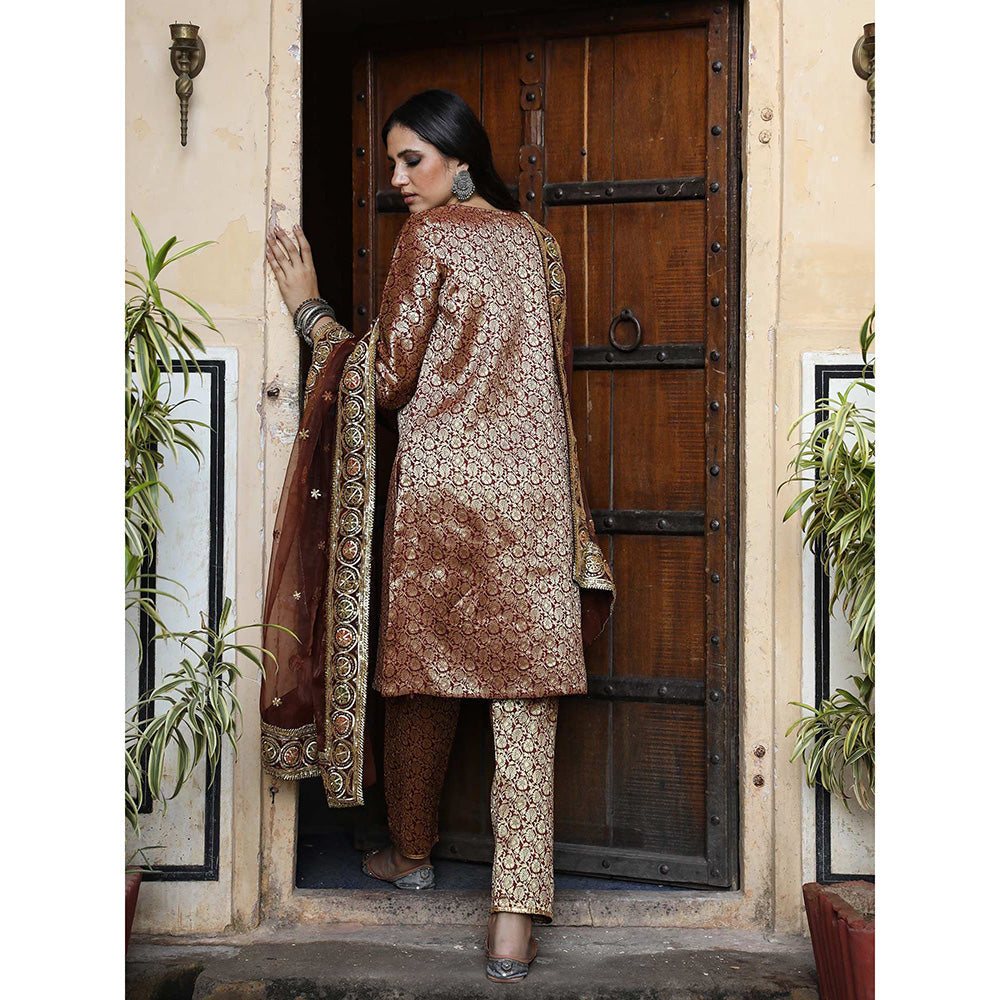 Gulabo Jaipur Abeer Brown (Set of 3)
