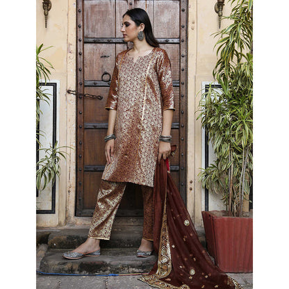 Gulabo Jaipur Abeer Brown (Set of 3)