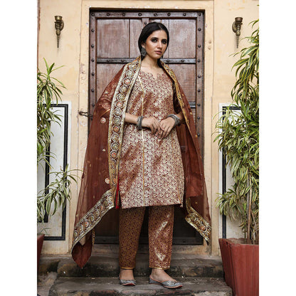 Gulabo Jaipur Abeer Brown (Set of 3)