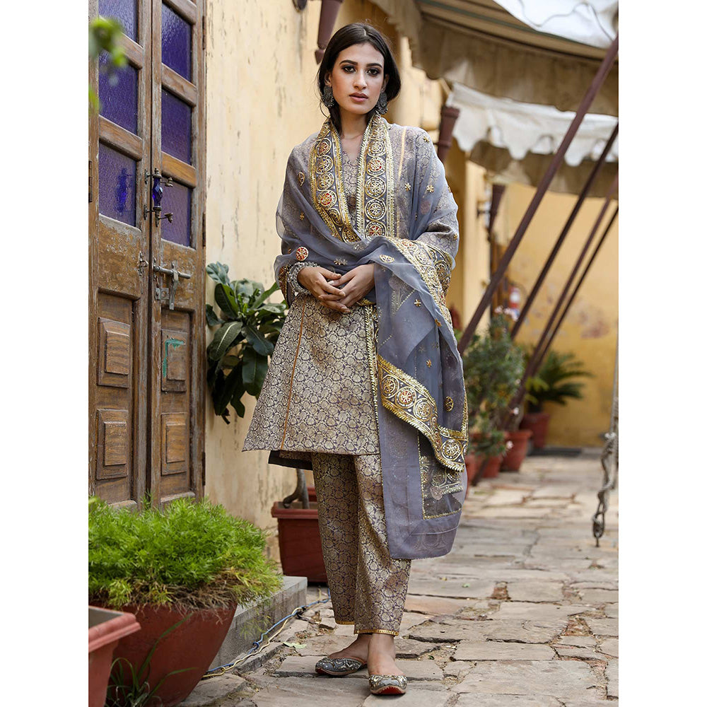 Gulabo Jaipur Abeer Grey (Set of 3)