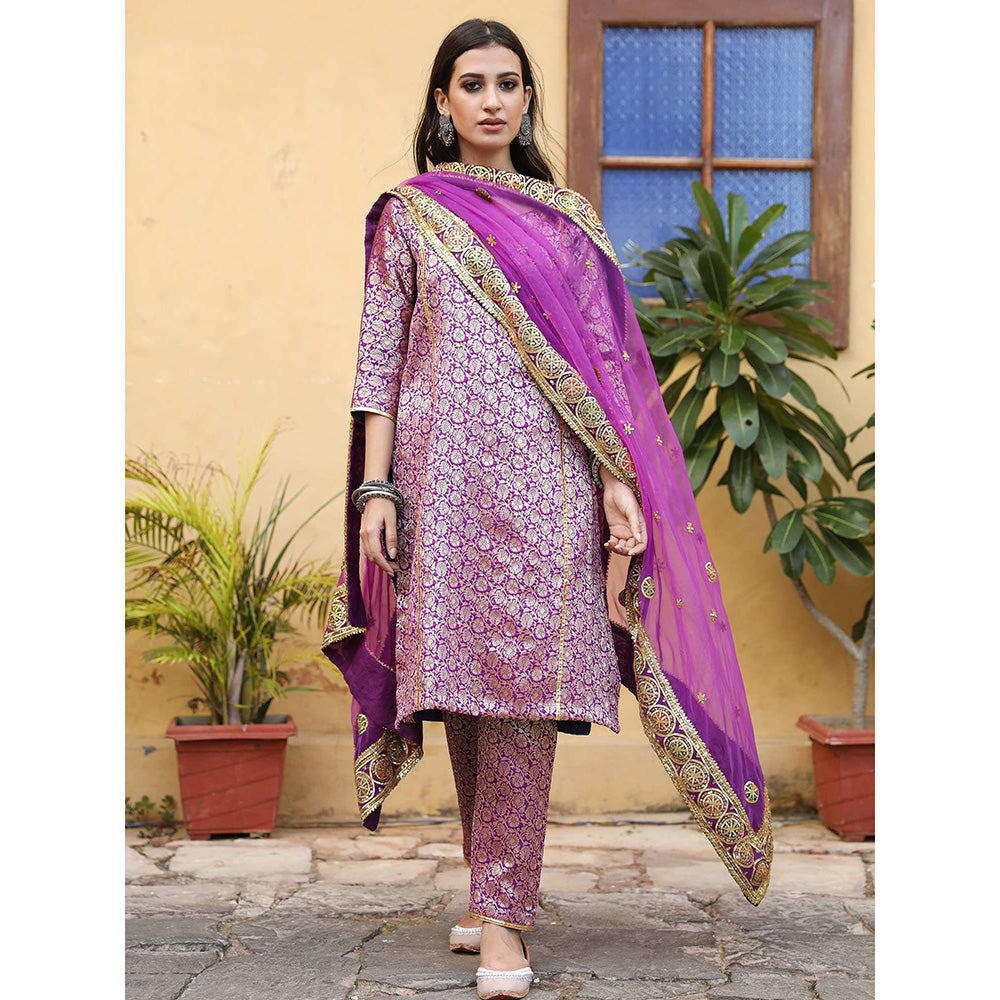 Gulabo Jaipur Abeer Purple (Set of 3)