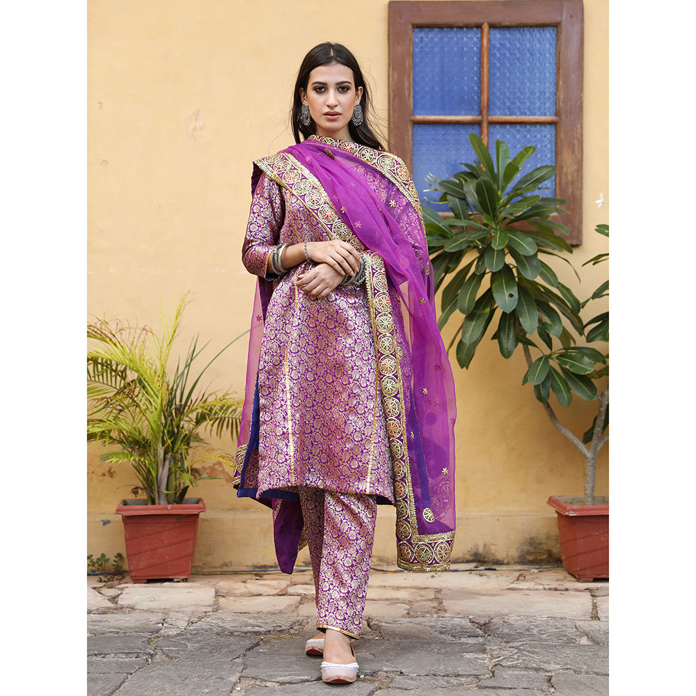 Gulabo Jaipur Abeer Purple (Set of 3)