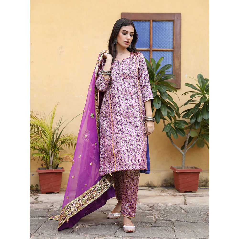 Gulabo Jaipur Abeer Purple (Set of 3)