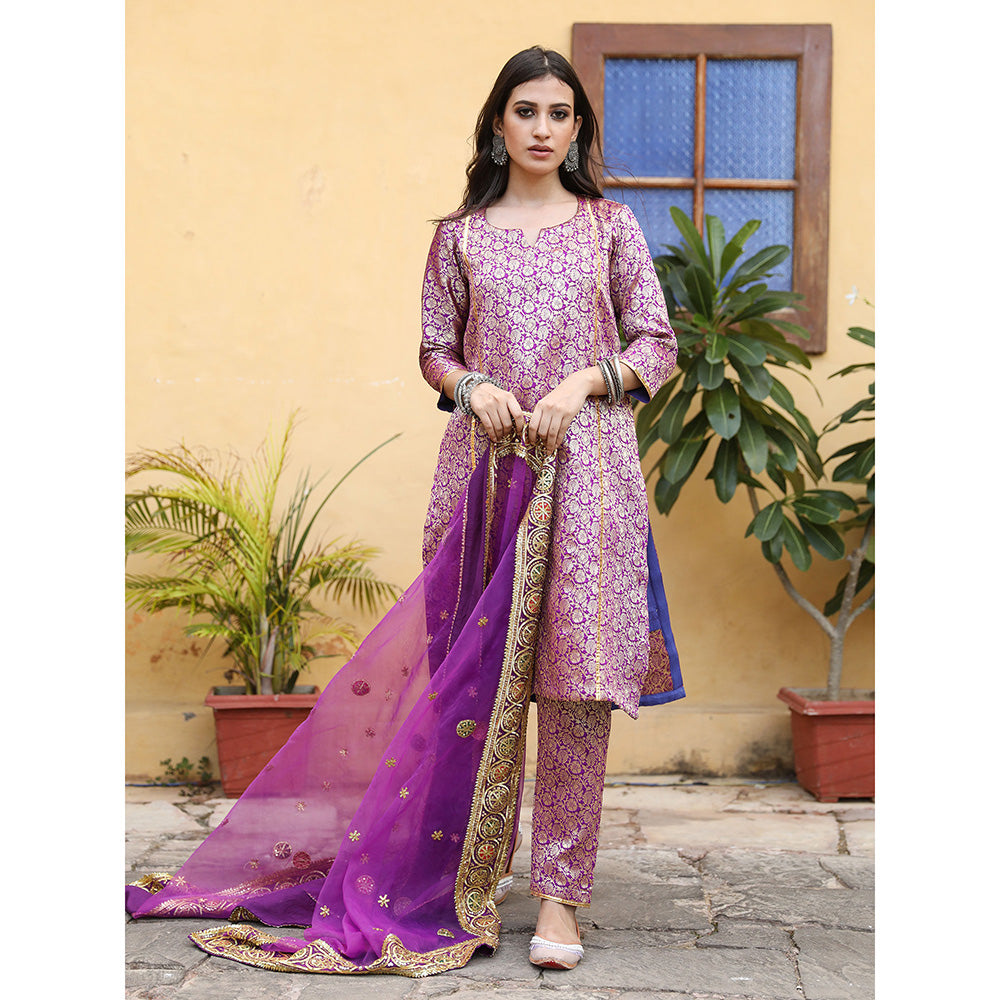 Gulabo Jaipur Abeer Purple (Set of 3)