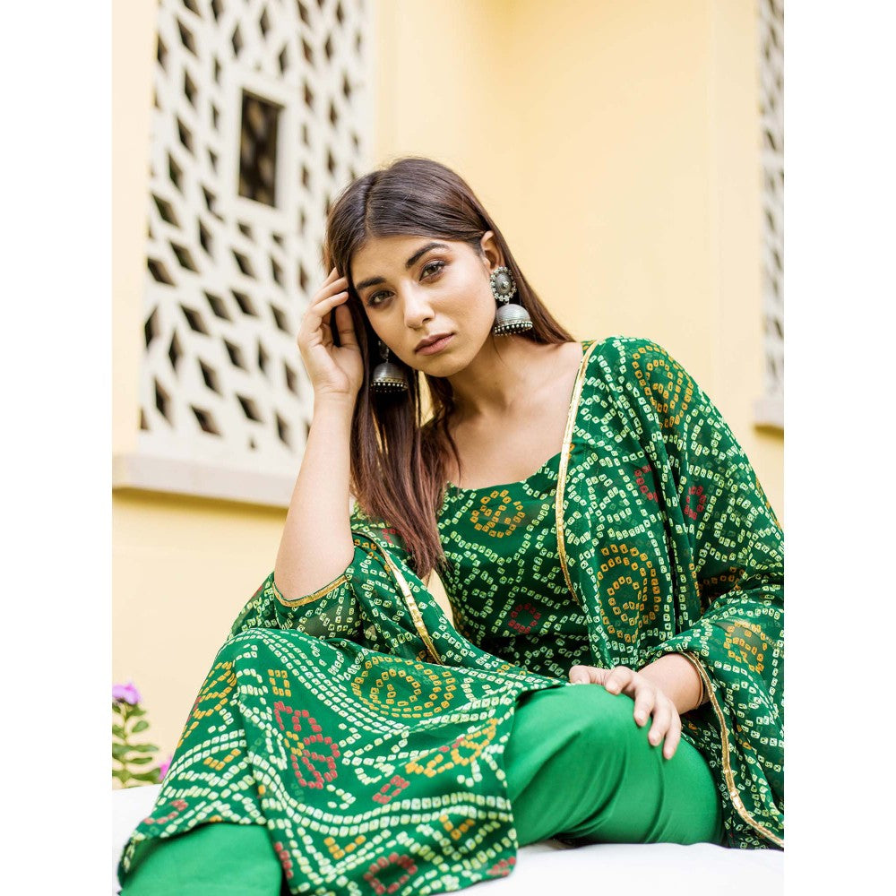 Gulabo Jaipur Naaz Green (Set of 4)