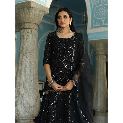 Gulabo Jaipur Raatrani Black (Set of 3)