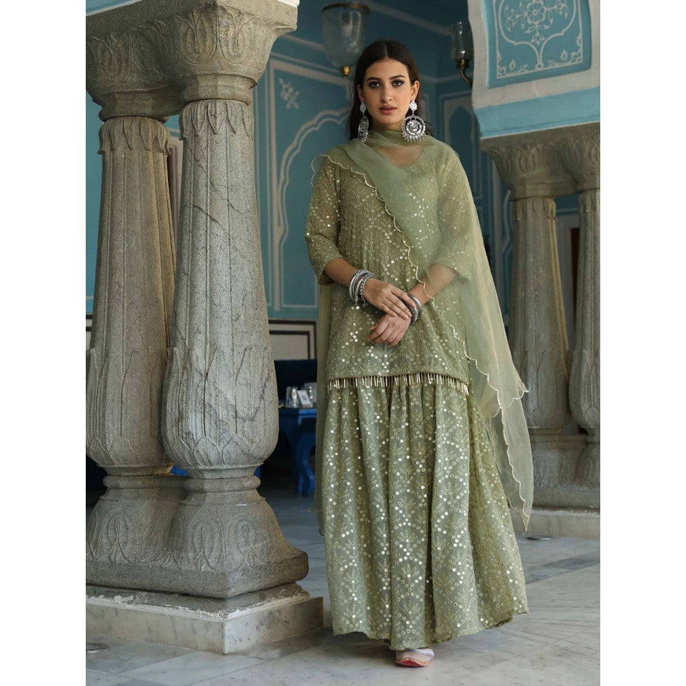 Gulabo Jaipur Raatrani Green (Set of 3)