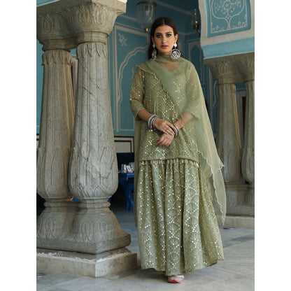 Gulabo Jaipur Raatrani Green (Set of 3)