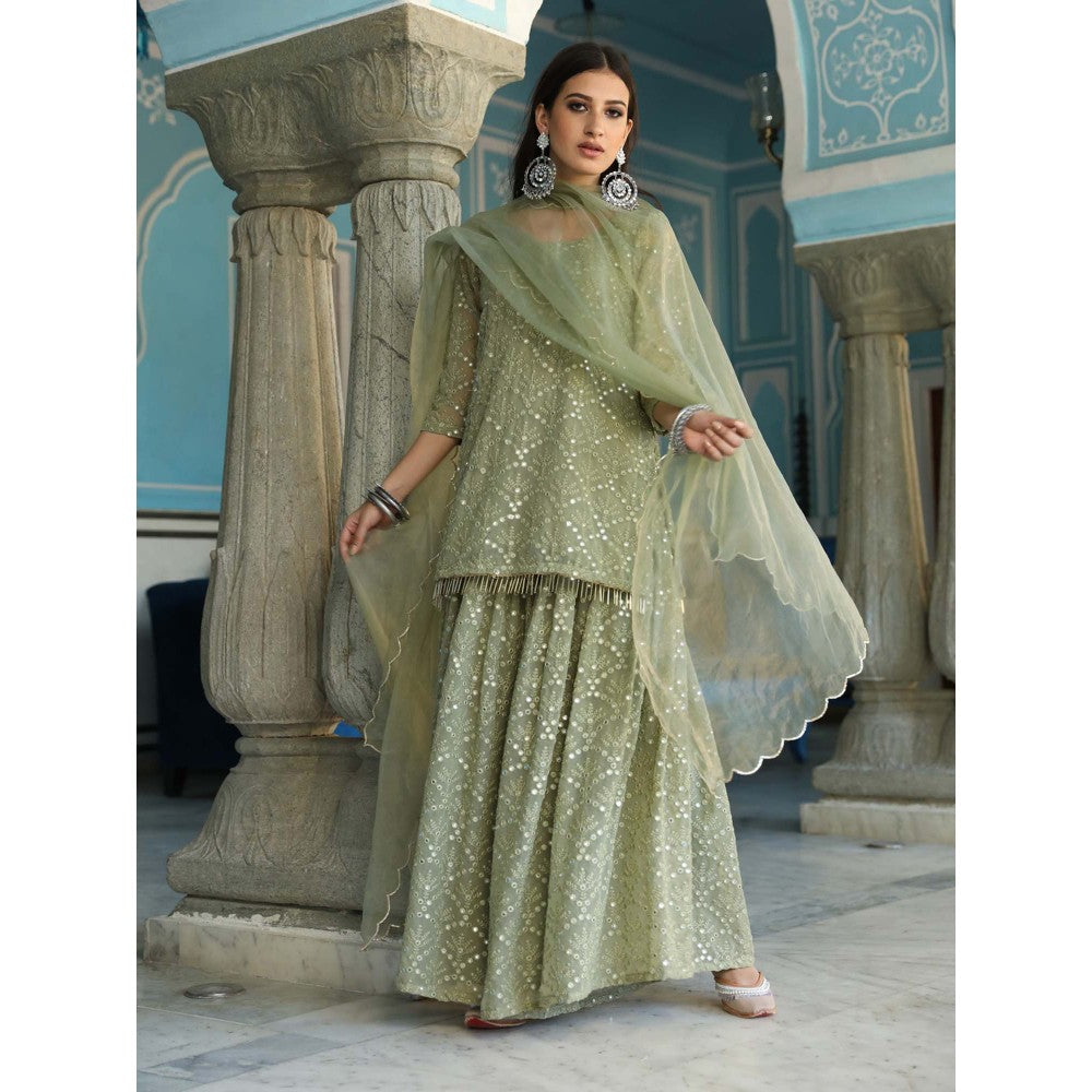 Gulabo Jaipur Raatrani Green (Set of 3)