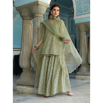 Gulabo Jaipur Raatrani Green (Set of 3)
