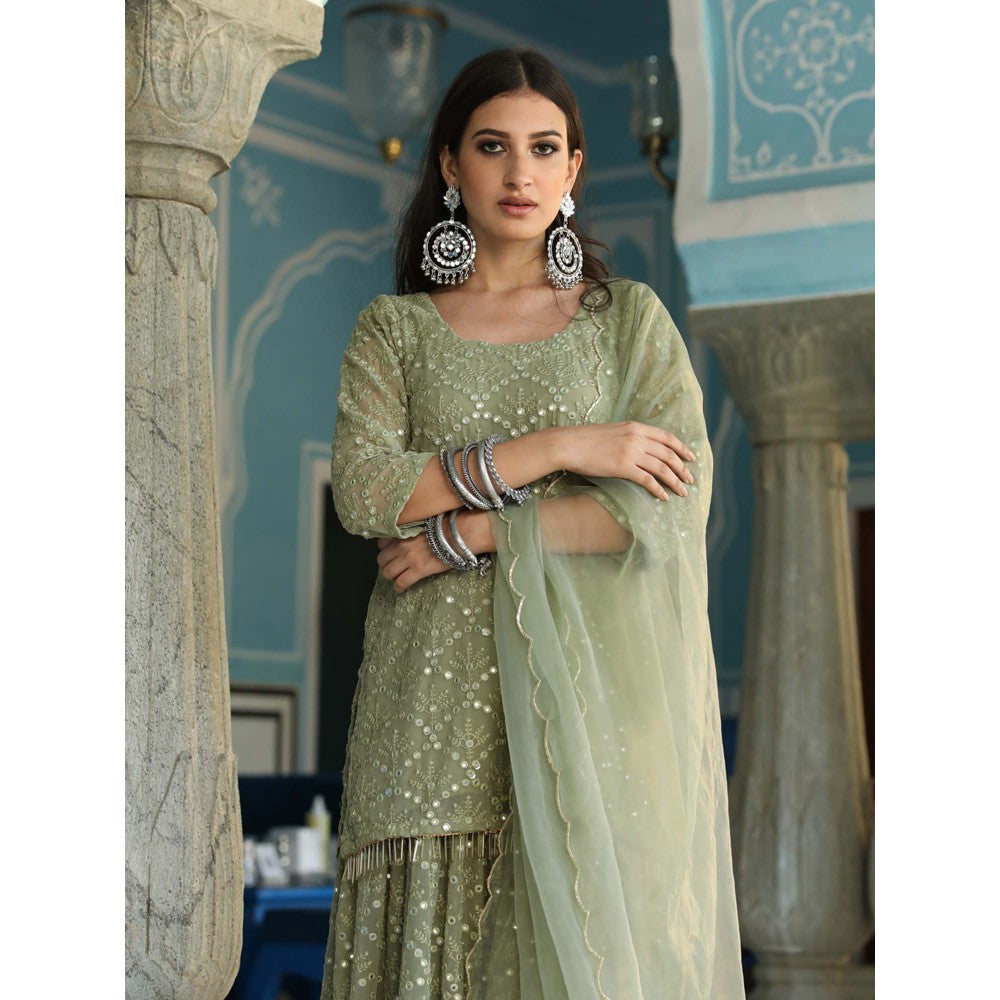 Gulabo Jaipur Raatrani Green (Set of 3)