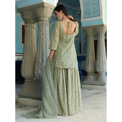 Gulabo Jaipur Raatrani Green (Set of 3)