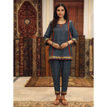 Gulabo Jaipur Abra Blue (Set of 2)
