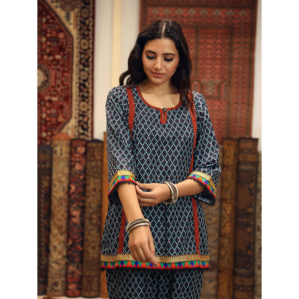 Gulabo Jaipur Abra Blue (Set of 2)