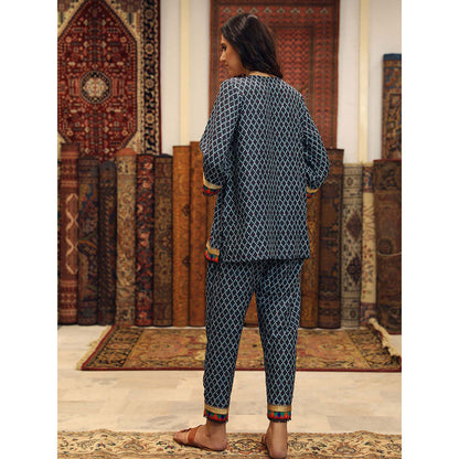 Gulabo Jaipur Abra Blue (Set of 2)