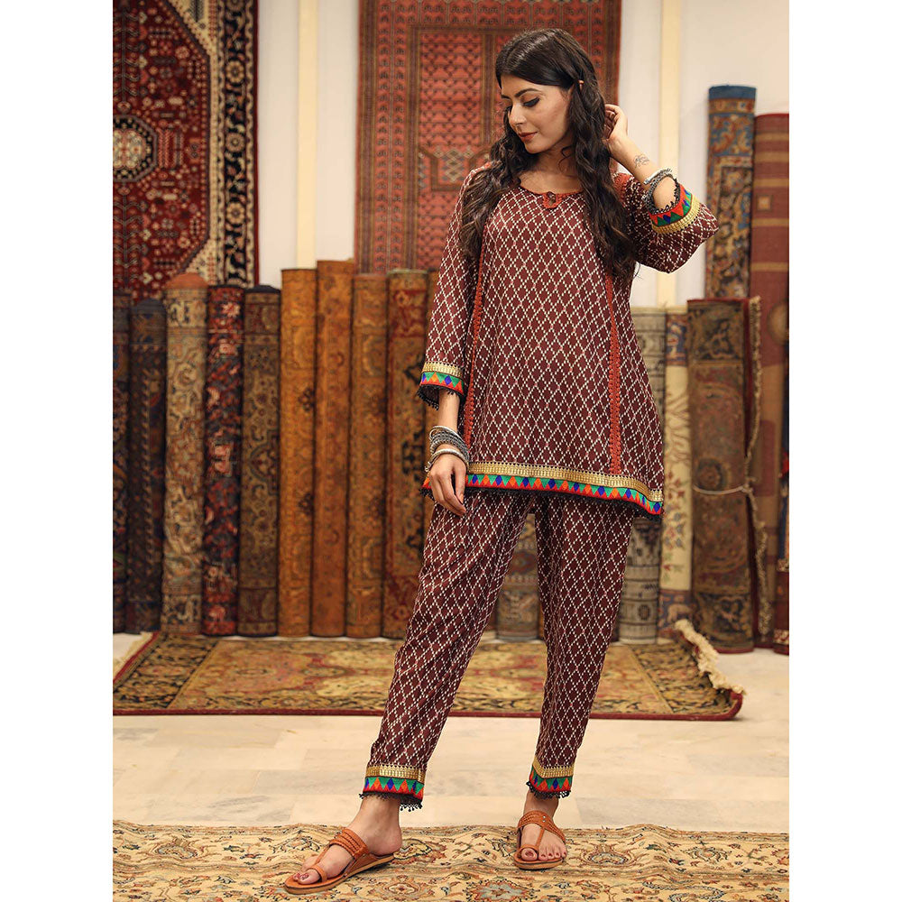 Gulabo Jaipur Abra Brown (Set of 2)