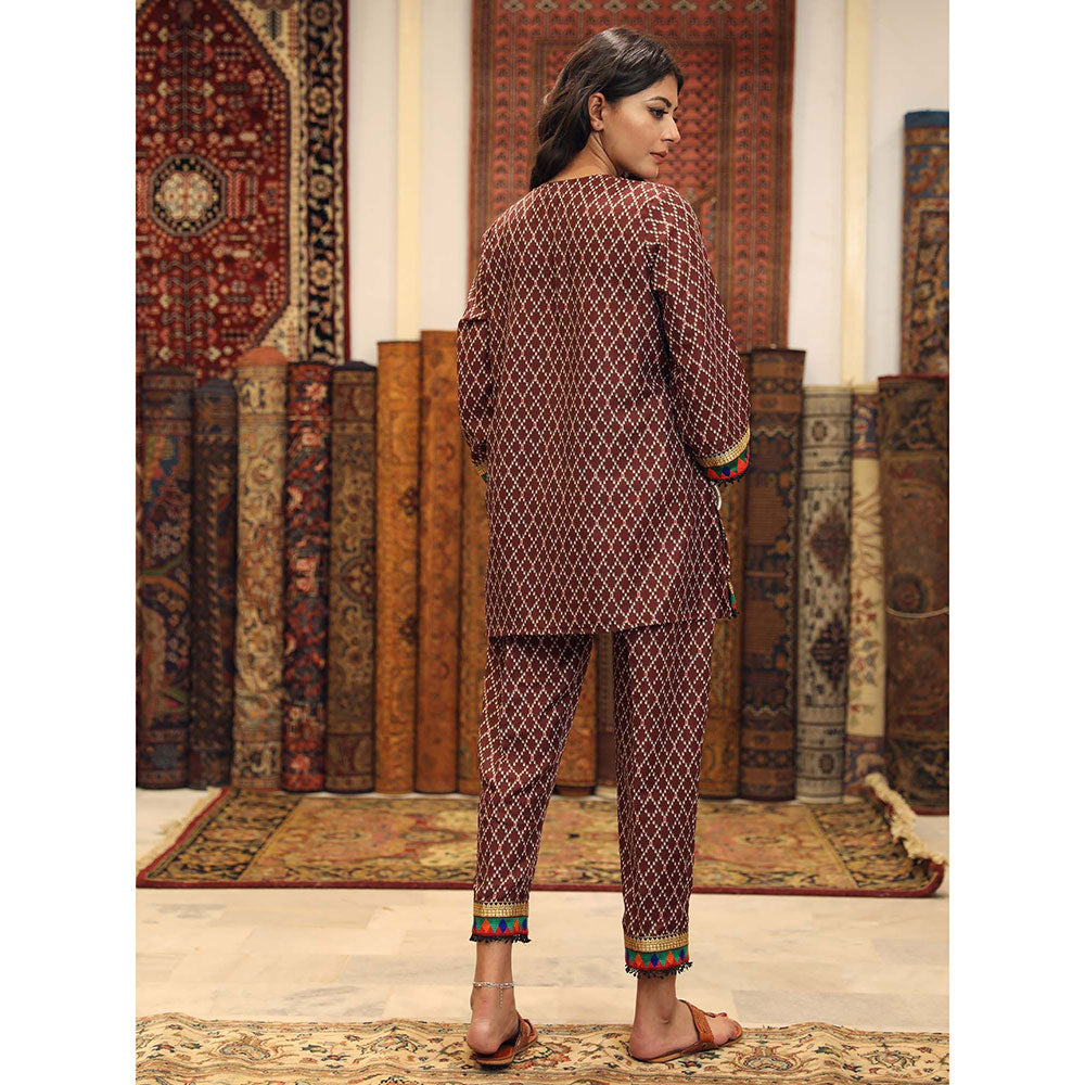 Gulabo Jaipur Abra Brown (Set of 2)
