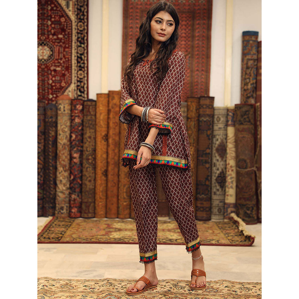 Gulabo Jaipur Abra Brown (Set of 2)