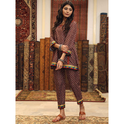 Gulabo Jaipur Abra Brown (Set of 2)