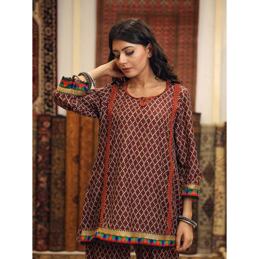 Gulabo Jaipur Abra Brown (Set of 2)