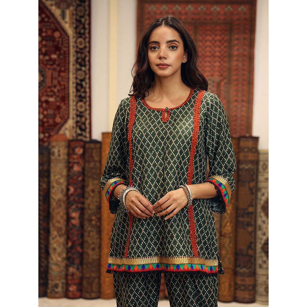 Gulabo Jaipur Abra Green (Set of 2)