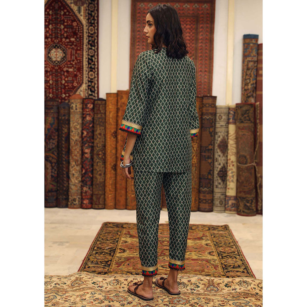 Gulabo Jaipur Abra Green (Set of 2)