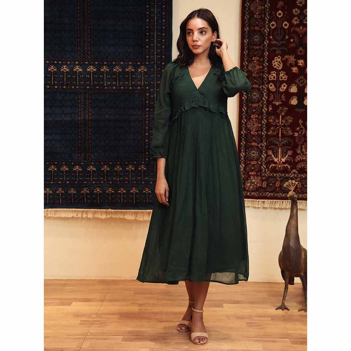 Rozana  Jaipur Amina Green Dress